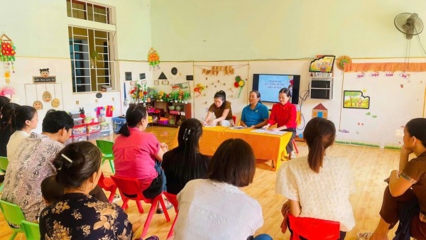 ​ TRƯỜNG MN HOA THÀNH TỔ CHỨC HỌP PHỤ HUYNH NĂM HỌC 2024-2025