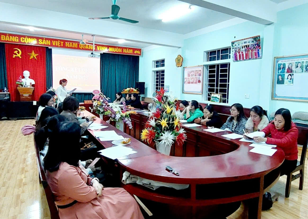 TỔNG KẾT CHI BỘ TRƯỜNG MẦM NON HOA THÀNH NĂM 2024